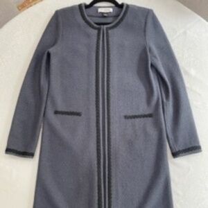 St John knit jacket & dress, dress size 6, Jacket size 4, Gray